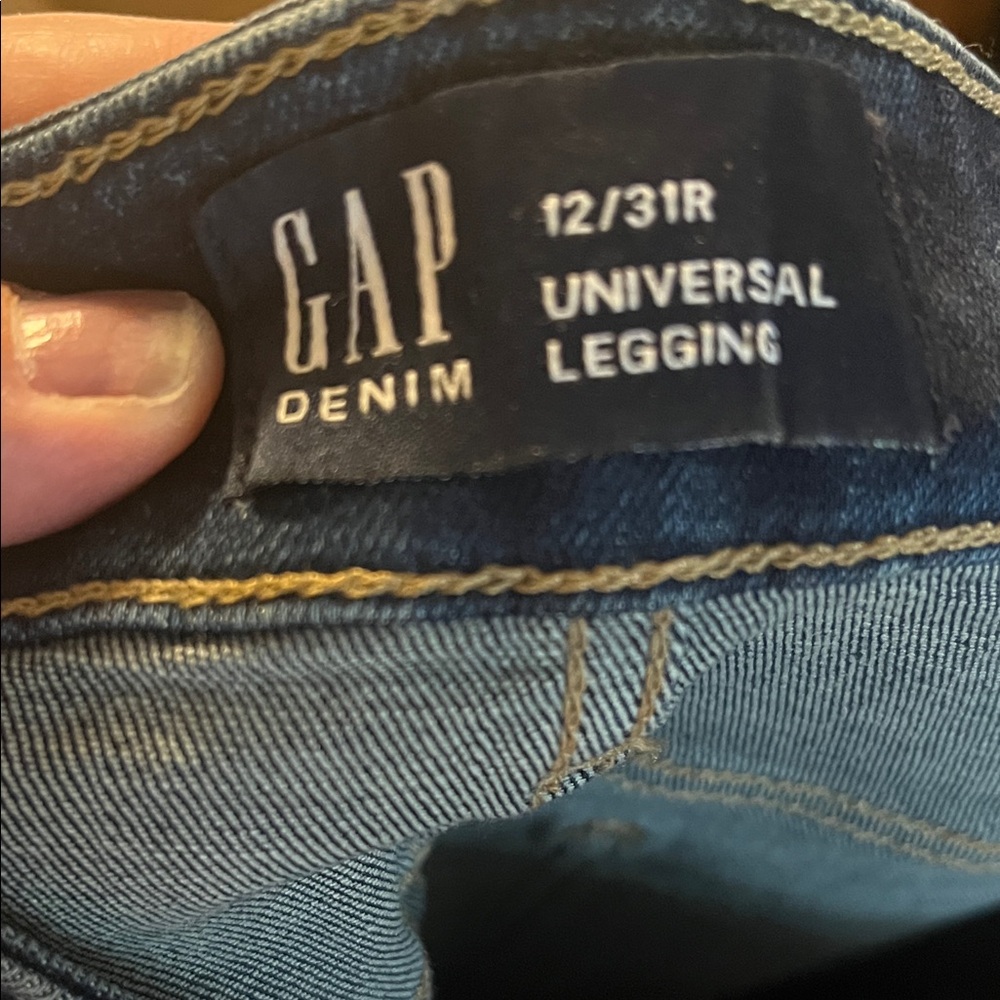 GAP Women's Dark Indigo Denim Universal Legging - Picture 5 of 5